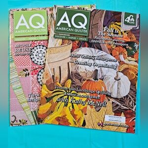 2 AQ American Quilter Magazines